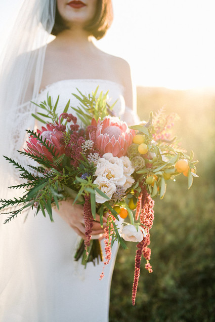 Protea bridal bouquet