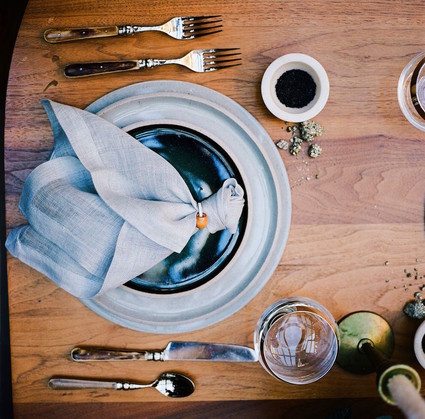 Modern tablescape