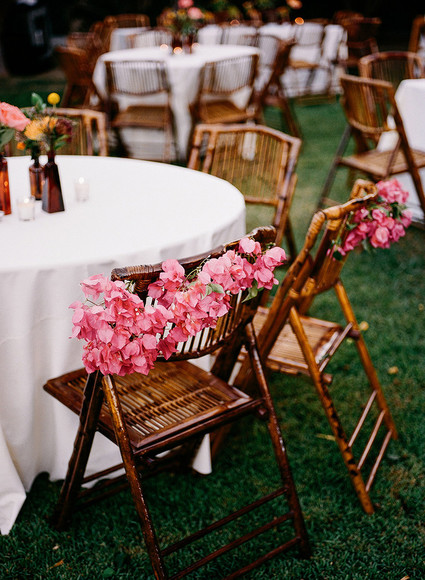 Bougenvilla wedding decor