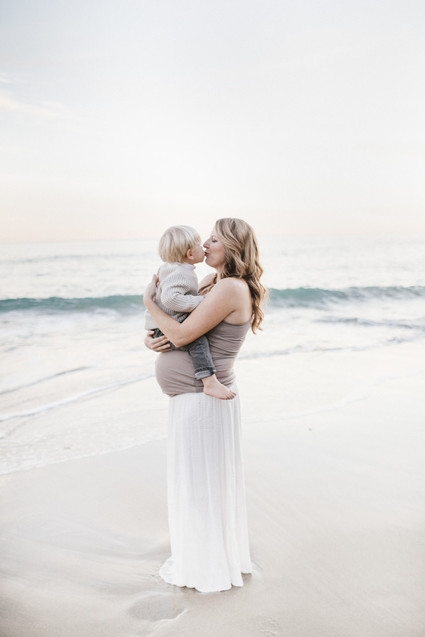 Beach maternity photos