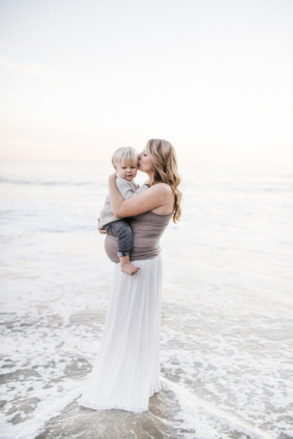 Beach maternity photos