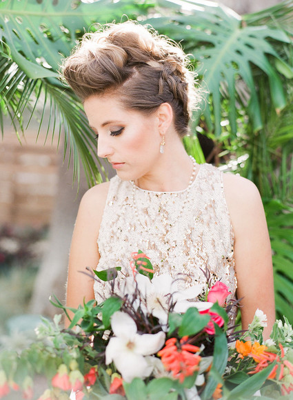 Modern wedding hairstyle