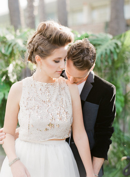 Modern wedding hairstyle