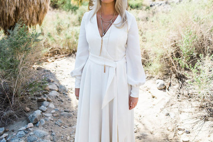 70's inspired wedding dress