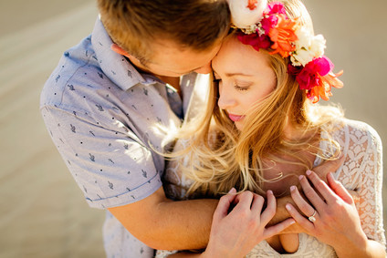 Desert sand dune engagement shoot