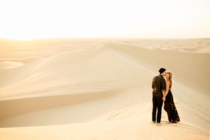 Desert sand dune engagement shoot
