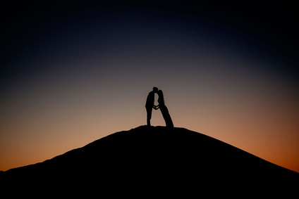 Desert sand dune engagement shoot