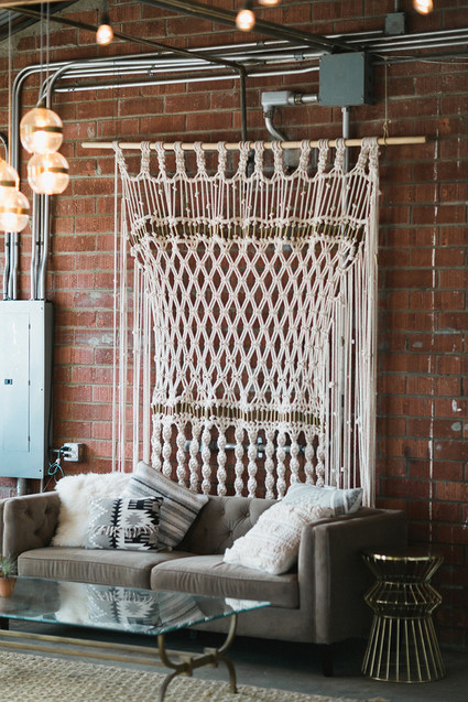 Macrame backdrop