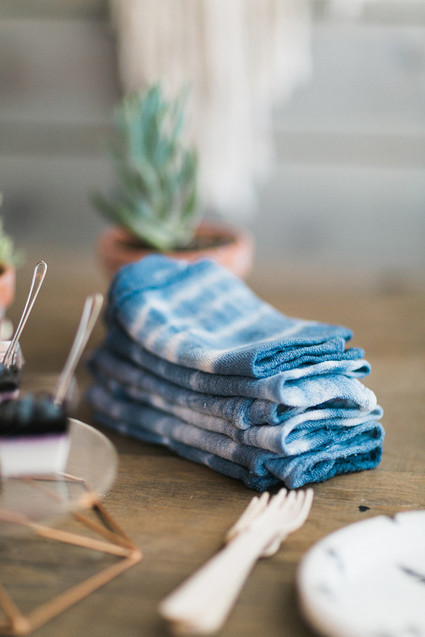 Indigo napkins