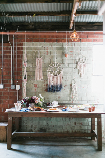 Bohemian sweets table