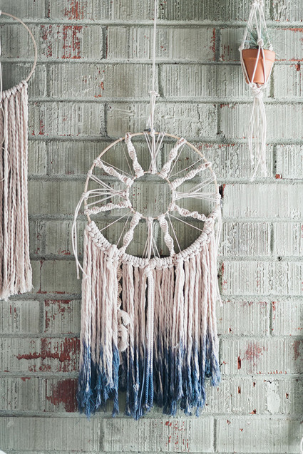 Macrame backdrop