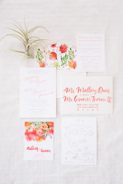 Summer wedding invitations