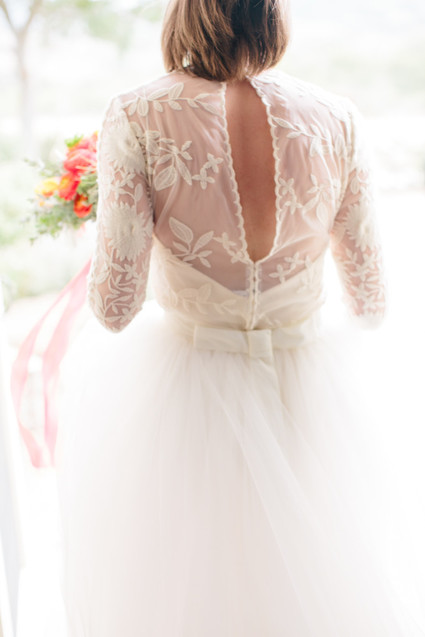 Two piece wedding dress