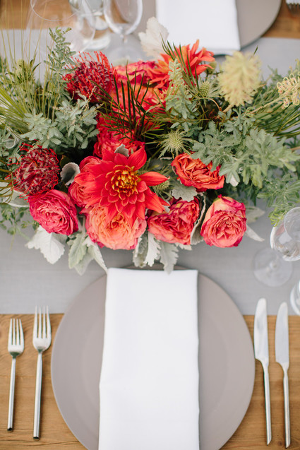 Rustic wedding reception decor