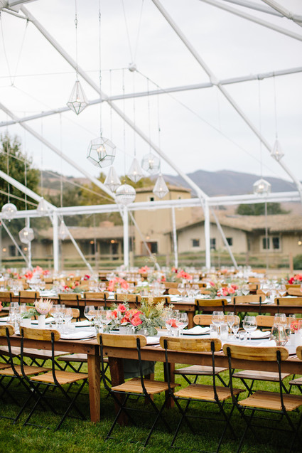 Rustic wedding reception decor