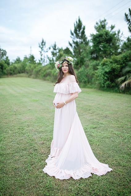 classic formal maternity portrait