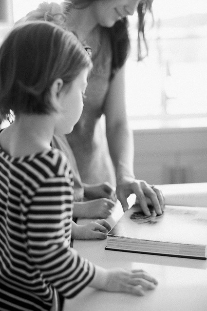 mother daughter baking session at home