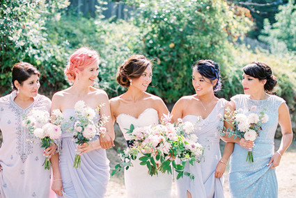 Pastelle bridesmaid dresses
