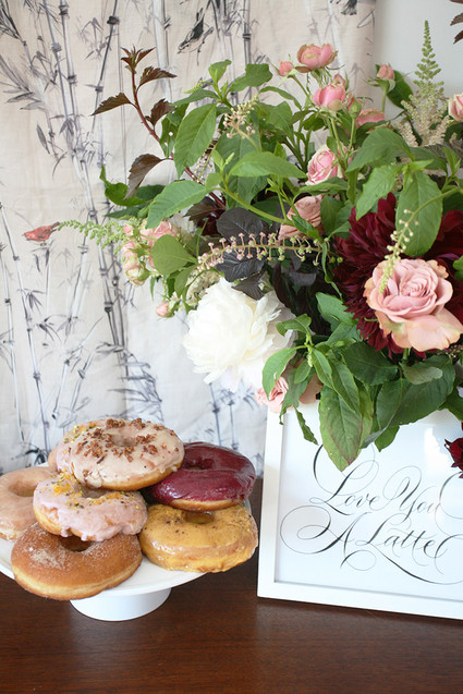 Donuts and flowers