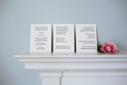 Classic wedding programs