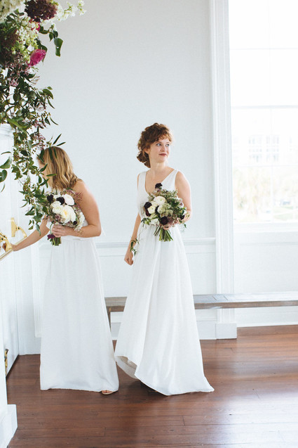 White bridesmaid dresses Inspiration