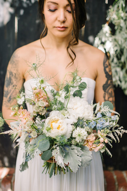 Garden bridal bouquet