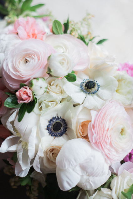 White anemone florals
