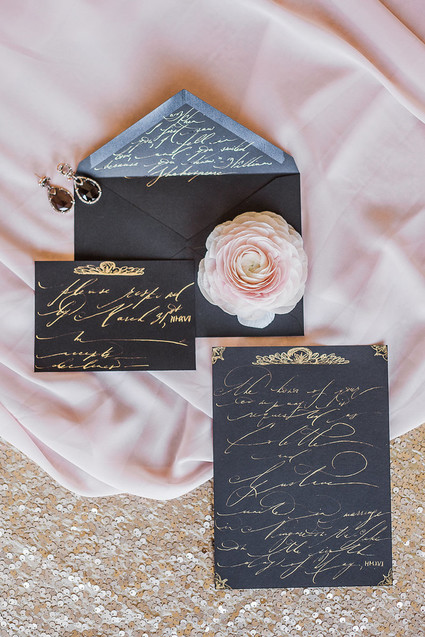 Gold calligraphy