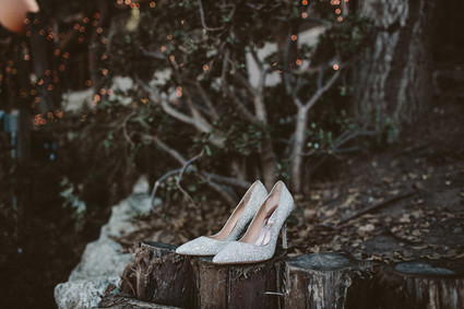 Sparkly wedding shoes