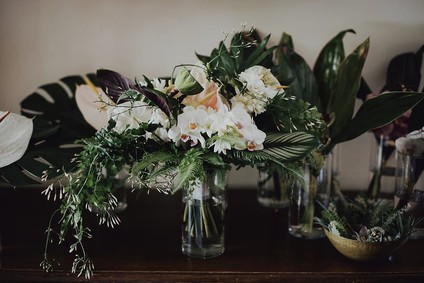 Tropical bridal bouquet