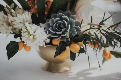 Tropical Palm Springs wedding