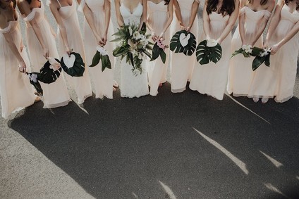 Tropical bridesmaid bouquet