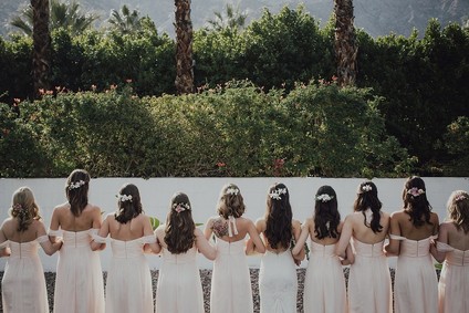 Blush bridesmaid