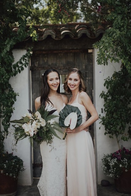 Tropical bridesmaid bouquet