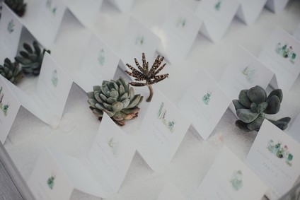 Tropical Palm Springs wedding