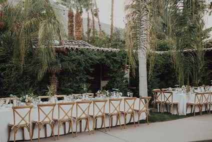 Tropical Palm Springs wedding