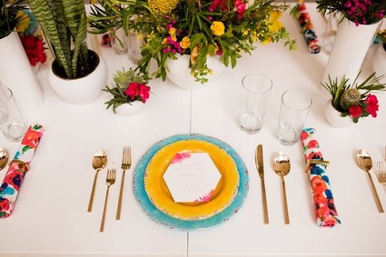 Colorful tablescape inspiration Inspiration