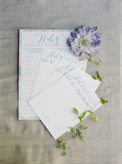 Travel themed baby shower invites