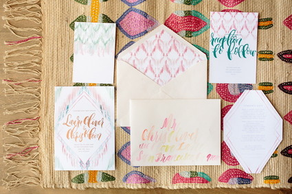Modern wedding invitations