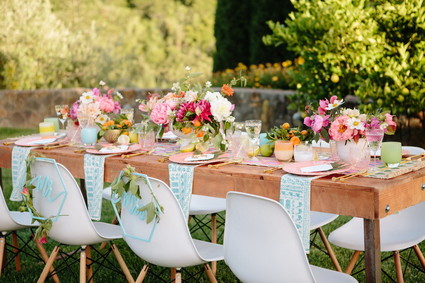 Modern garden wedding