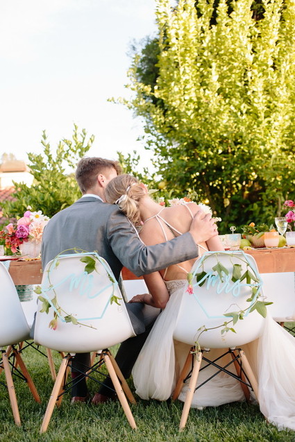 Modern garden wedding