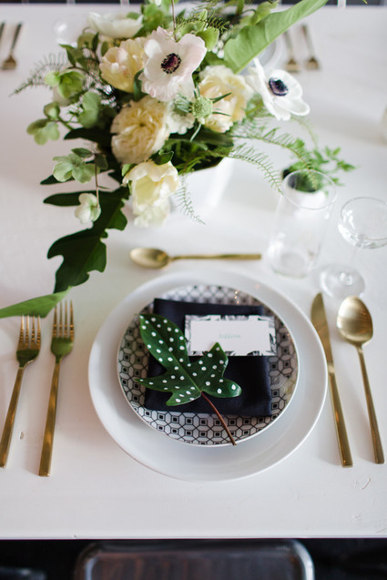 Modern black and white baby shower