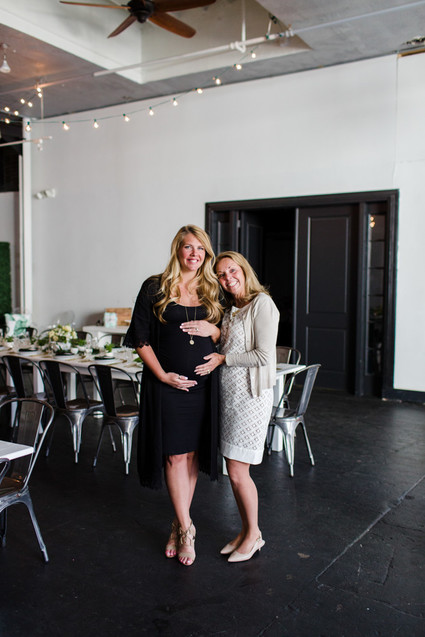 Modern black and white baby shower