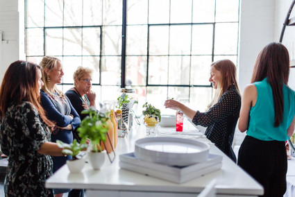 Modern black and white baby shower