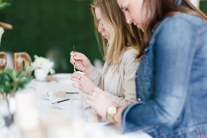 Modern black and white baby shower