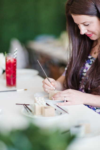 Modern black and white baby shower