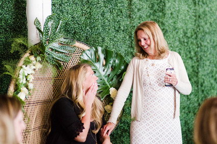 Modern black and white baby shower