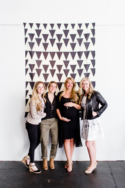 Modern black and white baby shower