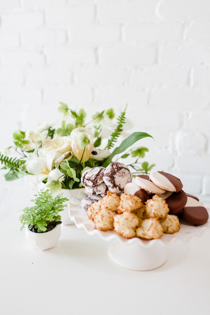 Modern black and white baby shower