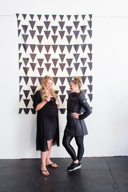 Modern black and white baby shower